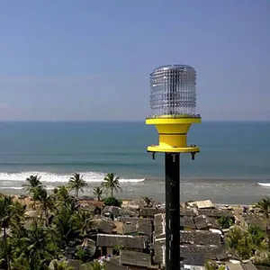 Kaifeng Solar Medium-intensity Type b Aviation Obstruction Lights With Synchronous and Same Frequency for Building Signal Lights on Community Rooftops thumbnail-1