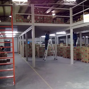 Schwerlast-Industrie-Mezzanineboden-Stahlplattform-Regalsystem mit Korrosionsschutz - Lagerregale thumbnail-3