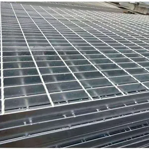 Factory Direct Supply Hot Dip Galvanized Steel Grating Heavy Duty Welded Metal Bar Grating for Industrial Floor and Trench thumbnail-1