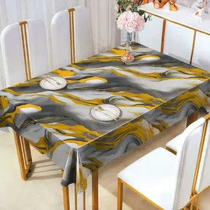 Marble PVC Tablecloth, Waterproof, Oil-proof, Easy to Clean, Perfect for Home Dining thumbnail-2