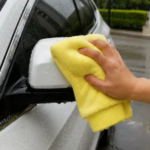 Yellow Microfiber Car Towels, Premium Ultra-Plush Auto Detailing Cloths, Lint-Free Absorbent Drying Rags for Mirror, Window & Wax thumbnail-1
