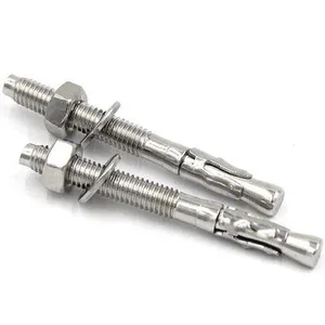 Hot Dip Galvanized Concrete Expansion Bolt Standard Thread Full Sizes High Hardness thumbnail-1