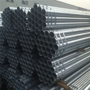 Galvanized Steel Pipe 48.3mm OD 3.2mm Wall Hot Dip Galvanized for Scaffolding Construction thumbnail-2