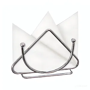 Premium Stainless Steel Napkin Holder, Modern Kitchen Paper Napkin Dispenser With Weighted Base, Rustproof Tabletop Tissue Organizer thumbnail-4