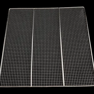 Square Stainless Steel Grill Mesh With Double Handles for BBQ and Drying Applications thumbnail-1