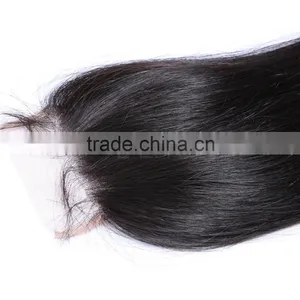 Peruvian Straight Hair Bundles With Closure thumbnail-6