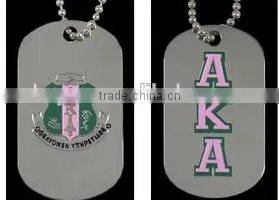 AKA Greek Double Sided Alpha Kappaa Alpha Sorority Custom Dog Tags Logo Jewelry Necklace thumbnail-2