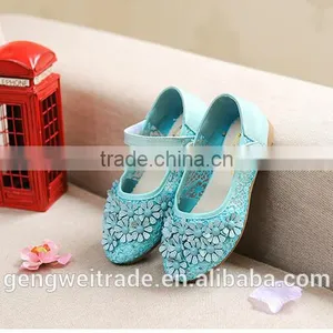 Cute Princess Wholesale Girls Shoes Sweet Girl Flower High Heel Flower Shoes thumbnail-3
