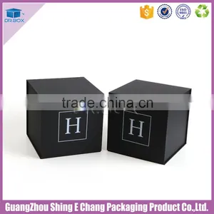 Luxury Black Square Shape Paperboard Printing Paper Gift Box Packaging With Magnetism thumbnail-2