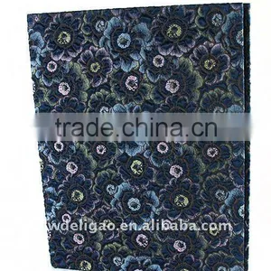 Flower Design Color Cloth Wrapping Ring Binder Desktop File Folder for Office Stationery Cardboard A4 or FC Size thumbnail-1