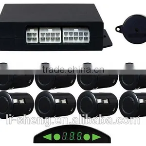 8 Way Digital Front and Rear Parking Sensor Kit thumbnail-1