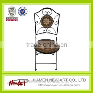 Mosaic Outdoor Furniture Metal Folding Chair thumbnail-3