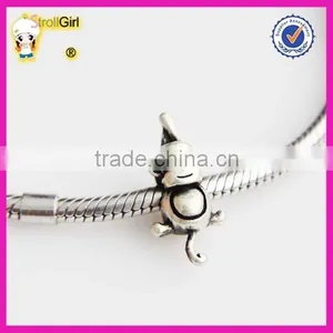 Animal Charm Sterling Silver 925 Lovely Monkey Beads Fit European Bracelet thumbnail-5