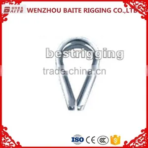 Galvanize Carabiner Wholesale Steel Electric Galvanized Thimble DIN 6899A Hardware Manufacture Quality Choice thumbnail-1