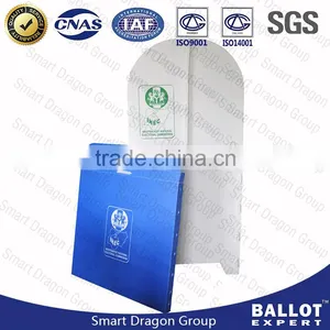 Multipurpose Plastic Floor Display Stand , Cardboard Ballot Display Booth Stand thumbnail-1