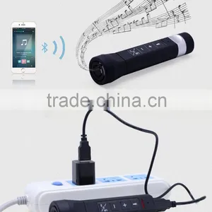 Outdoor Bluetooth Speaker 2600mAh Power Bank With Led Torch thumbnail-5
