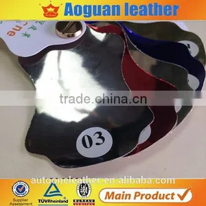 2015 High Quality Leather Material Mirror Oil Skin pu Leather for Shoes A1826 thumbnail-2