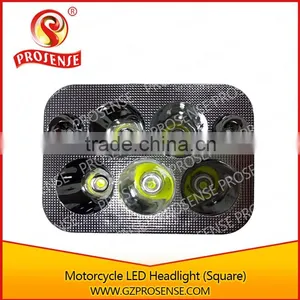 12V Motorcycle LED Headlight (Square) thumbnail-3