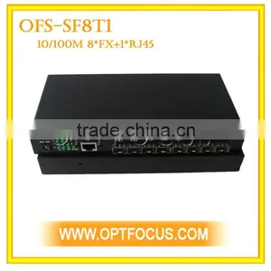 100M 8 SFP +1 RJ45 Optical Ethernet Switch With Eight SFP Ports thumbnail-1
