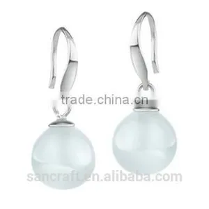 Wholesale 925 Sterling Silver Earrings Women Ladies Cat Eye Stud Earrings High Quality New Fashion thumbnail-1