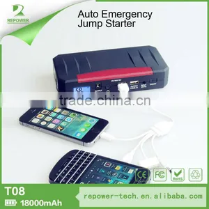 OEM Battery Ignition Starter and Auto Jump Starter With LED Flash Light Battery Charger thumbnail-2