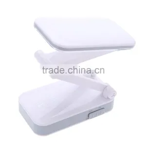 2W Rechargeable LED Table Desk Lamp Light Foldable 24LEDs Eye Protection Bedside Book Reading Lamp for Bed AC110-240V thumbnail-3