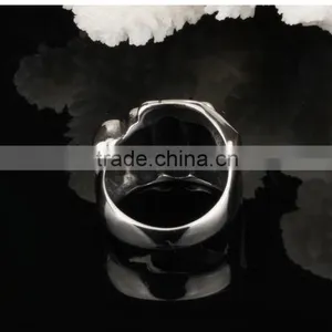 New Products 2016 316L Stainless Steel Terminator Skull Ring for Men thumbnail-5
