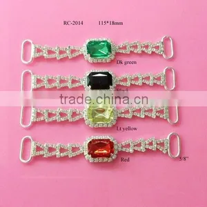 Stock Hot Selling Factory Price Acrylic Rhinestone Connector for Headband/hairwear(RC-2014) thumbnail-2