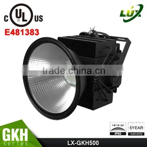 Copper Heatpipe Design Meanwell Driver 5 Years Warranty UL Approved #481383 Gymnasium Light 500W 110 Volt LED Flood Light thumbnail-4