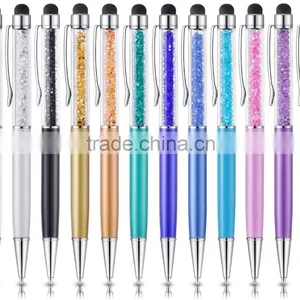 Crystal Colorful Stylus and Ballpoint Pen for Touch Screens (Pack of 12) thumbnail-1