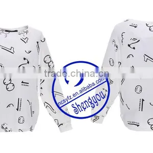 2015 New Design 100% Cotton Custom Women Printed T-shirt Wholesale thumbnail-3
