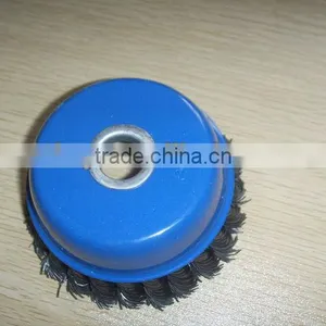 Twisted Knot Blue Cup Brush With Hole 16mm thumbnail-1