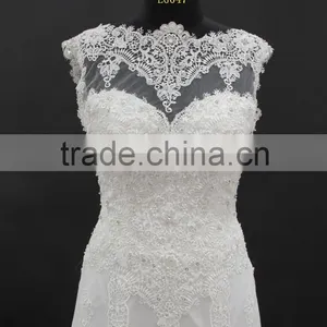 2016 Best Sellinig Dress! Elegant Slim A-line Venice Lace With Delicate Beading Wedding Dress thumbnail-1