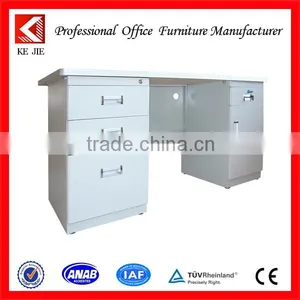 Office Desk Leather Stationery Set High Quality Execturive Desk Steel Tube Frame Computer Desk thumbnail-1