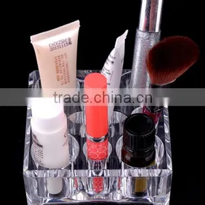 Square Cosmetic Organizer Lipstick Holder Organizer Makeup Brush Holder Storage Organizer thumbnail-1
