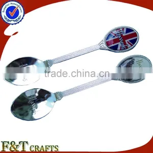 Cheap Custom Mini Metal Silver Souvenir Spoon With Paster thumbnail-1