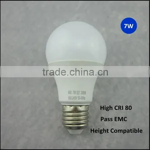 A60 Pass EMC Cri 80 Height Compatible 7w Led Dimmable Bulbs thumbnail-1