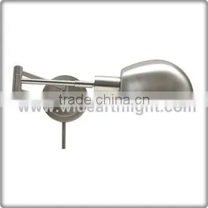 UL CUL Listed Brushed Nickel Hotel Iron Reading Lamp With Swing Arm W40381 thumbnail-1