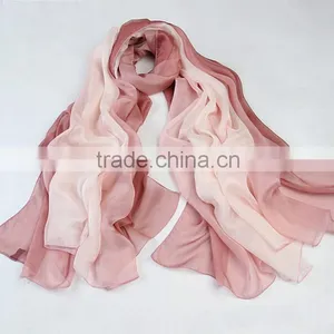 100%silk Multi-coloured Long Silk Scarves thumbnail-6