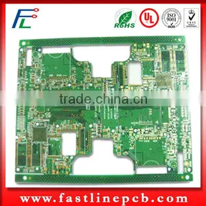 Green Solder Mask Rogers PCB 4 - Layer 1OZ Copper THK High Reliability thumbnail-3
