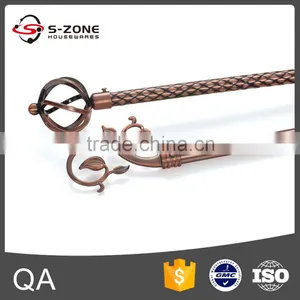 Moderm Design Curtain Metal Rod With Curtain Pole Set thumbnail-3