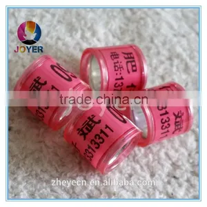 Free Shipping 300pc Free Color Letters Number Arabic Hebrew Language Available Pigeon Ring thumbnail-2