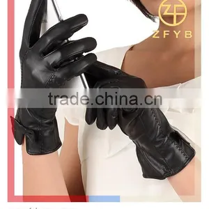 New Ladies Touch Screen Thin Leather Gloves for Iphone,Ipad thumbnail-1