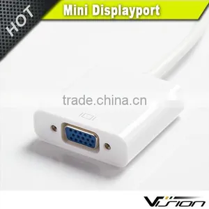 Gold Palted Mini Display Port to VGA Convert Dongle in White thumbnail-4