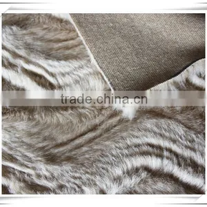 Creamy White Wavy Fake Fur Fabric thumbnail-4