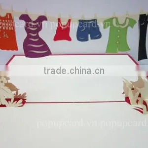 Clothers Pop up Greeting Card thumbnail-1