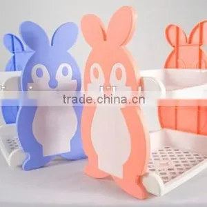 2-layers Plastic Storage Rack/2-layers Detachable Shelf/double Layers Combined Shelf/Cartoon Shelves/Rabbit Shaped Shelves thumbnail-1