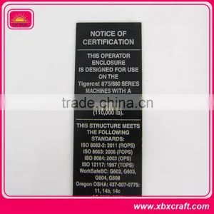 Custom Metal Label Signs,thin Machine Metal Label thumbnail-5
