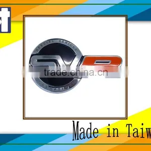 Promotional Car Aluminum Van Dyke Brown Vermilion Classical Brand Epoxy Sticker thumbnail-4