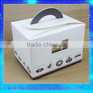 Factory Supplier Good Price 12'' 16'' Paper Cake Box With Handle thumbnail-2